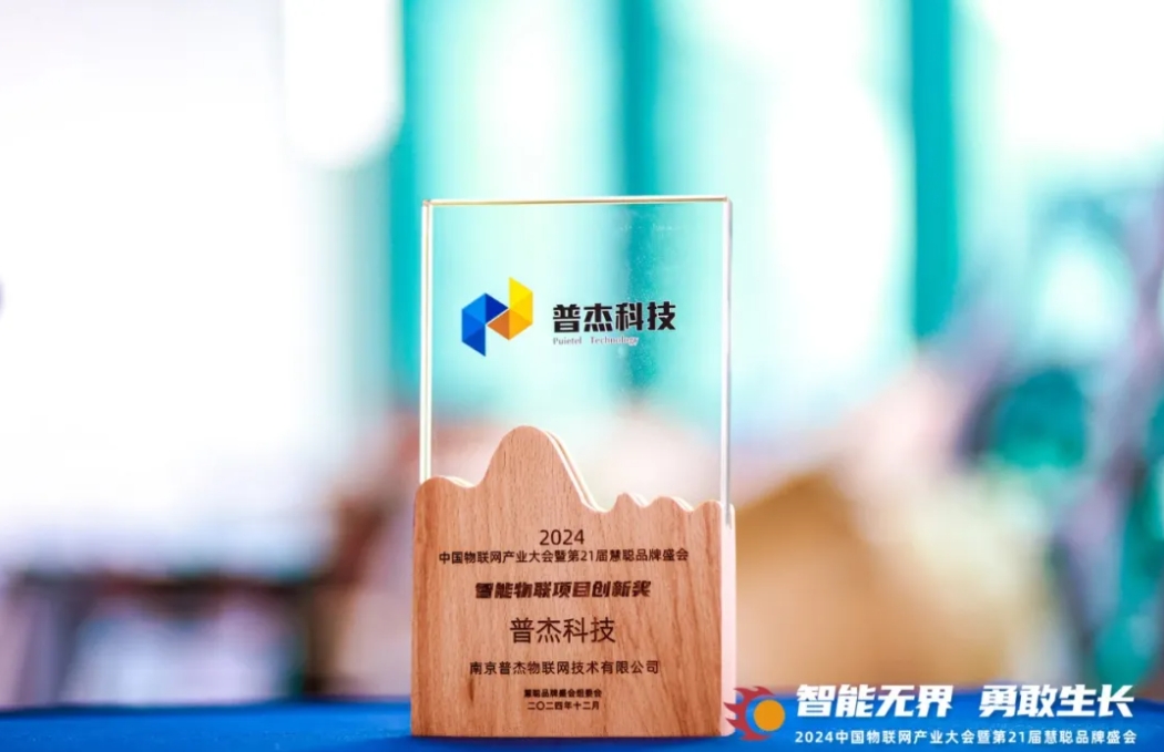 普杰科技荣获智能物联项目创新奖，闪耀“2024中国物联网产业大会”